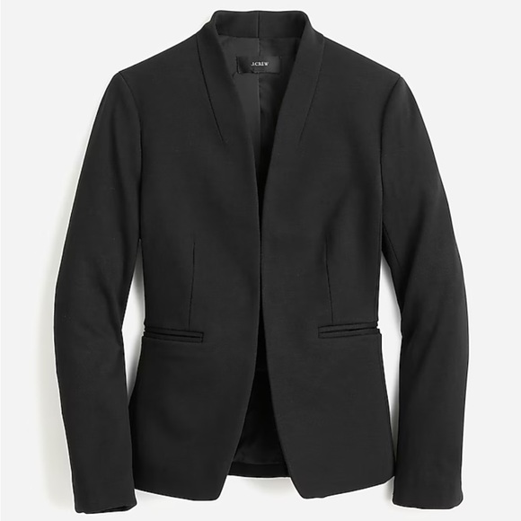 J.Crew 365 Going Out Blazer In Stretch Twill Black Womens 6 Tall - Picture 4 of 7